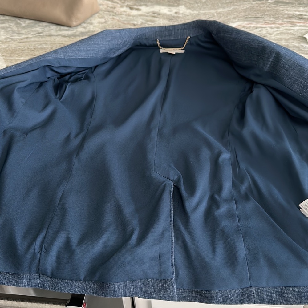 Michael Kors blazer size 6 blue - Picture 5 of 6